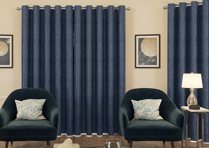 Tiverton, Indigo - Made to Measure Curtains - Image 7